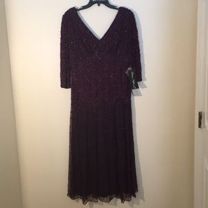Beaded Mesh Dress